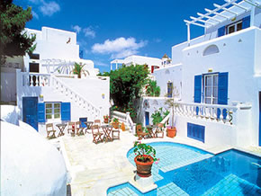 Mykonos gay holiday accommodation Hotel Carbonaki