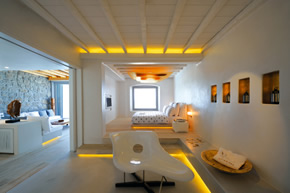 Mykonos gay holiday accommodation hotel Cavo Tagoo Golden Villa One-Bedroom