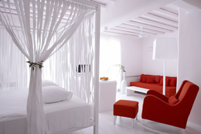 Mykonos gay holiday accommodation hotel Cavo Tagoo Family Room