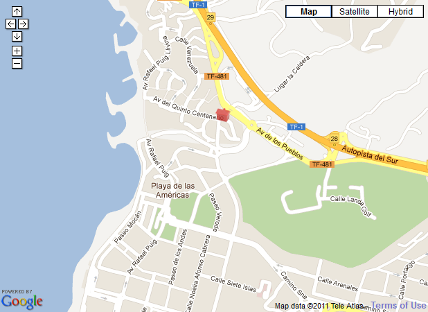 Tenerife gay holiday accommodation Alta Apartments Map