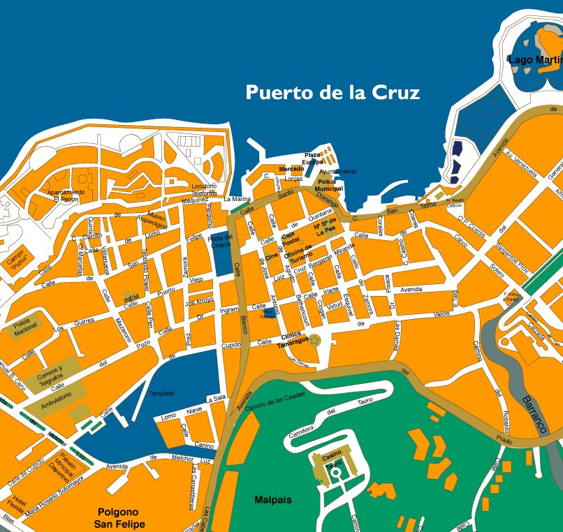 Tenerife gay holiday accommodation Hotel Los Principes Map