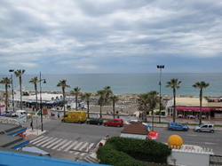 View to the beach from Torremolinos Guadalupe Gay Hostal