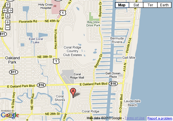 Fort Lauderdale gay Hotel The Bamboo Resort Location