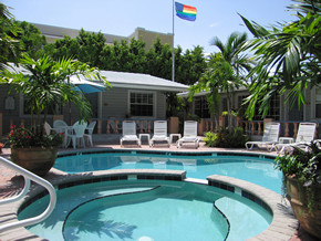 Ft.Lauderdale exclusively gay men's clothing optional Coral Reef Guesthouse