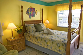 Ft.Lauderdale exclusively gay men's clothing optional Coral Reef Guesthouse Deluxe Queen Room 107