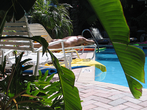 Ft.Lauderdale exclusively gay men's clothing optional Orton Terrace Hotel