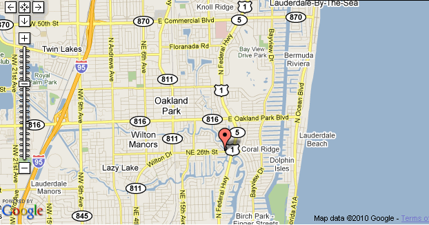 Fort Lauderdale gay Hotel The Cabanas Guesthouse Location